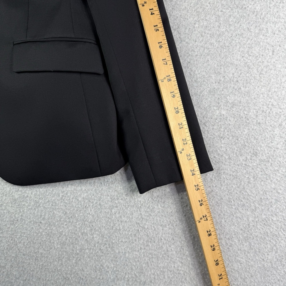 Brooks Brothers 346 Womens Classic Fit Wool Blazer Black Women's 6 Quiet Luxury - Picture 9 of 13